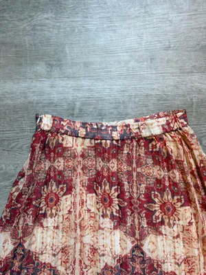 Akemi + Kin Anthropologie Laurel Canyon Pleated Midi Boho Skirt Size XS thumbnail 7