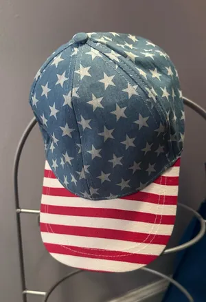 American Flag Star & Stripe Baseball Cap - Blue, Red, White thumbnail 1