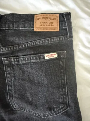 Levi's Black Jean Skirt thumbnail 3