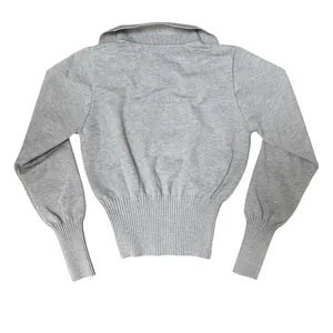 Fashion Star Quality Cinched Gray Sweater thumbnail 2