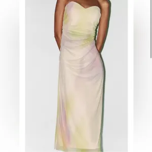 Zara NWT tie dye print midi tulle mesh dress thumbnail 3