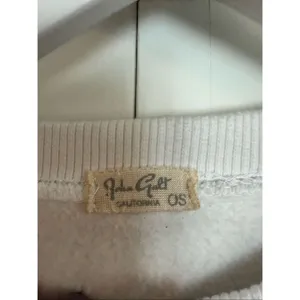 Brandy Melville John Galt one size white MADRID crewneck sweatshirt thumbnail 4