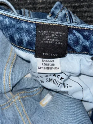 Buckle Black Fit No 35 Cropped Straight Stretch Jeans 28x27 Distressed BBW1475A thumbnail 10