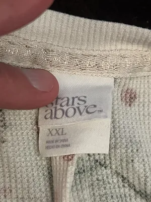 Stars Above Pajama Set Womens XXL White Berry Christmas Thermal Top Pants Lounge thumbnail 8