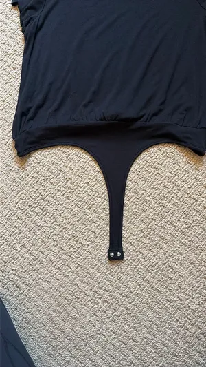 Pink Lily black tshirt bodysuit thumbnail 7