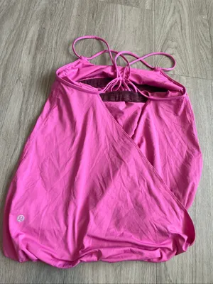 lululemon athletica Pink Athletic Tank with Detail thumbnail 2