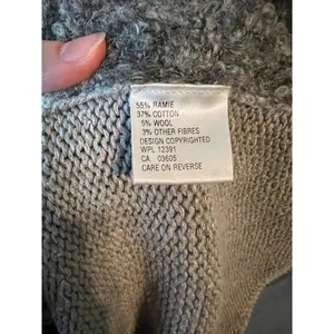 cardigan sweater trees fall landscape green gray Gold thumbnail 11