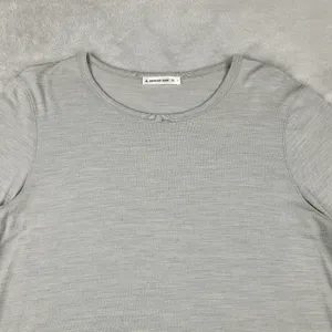 American Giant Women's Top L Large Base Layer Merino Wool Blend Gray Long Sleeve thumbnail 2