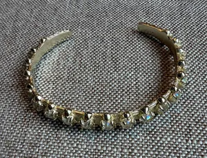 Kendra Scott Keziah Golden Obsidian Vintage Gold Cuff Bracelet thumbnail 1