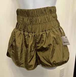 FP Movement by Free People High Waist Olive Green Shorts NWT thumbnail 1