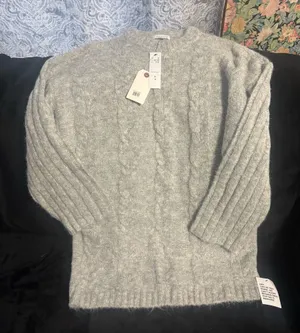 Topshop Gray Sweater Dress thumbnail 1
