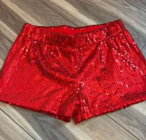 Red Sparkly Shorts Spirit Halloween large thumbnail 1