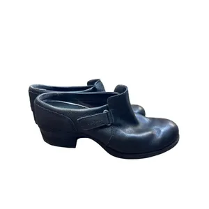 Merrell womens black leather mule clogs shoes 9 SKU 6830 thumbnail 5