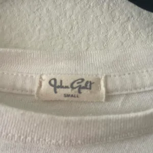 John Galt white and blue striped cotton t-shirt thumbnail 3