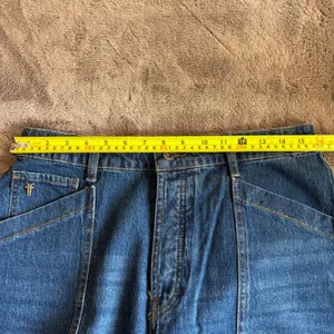 Frye Barrel Jean Medium Wash High Rise Button Fly Denim Size 8 NEW thumbnail 7