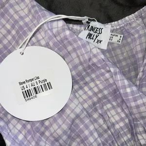 Princess Polly Maree Romper in Lilac Size 4 New with tag thumbnail 3