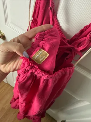 Free People Taking Sides Maxi Dress in Pink L thumbnail 7