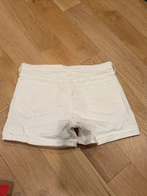 rag & bone Dylan White Cutoff Denim Shorts 27 thumbnail 2