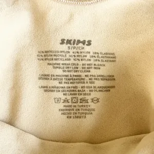 SKIMS Womens Nude Compression Seamless Sculpt Shaping Bodysuit Size S Clay Beige thumbnail 6