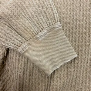 We The Free Free People Coraline‎ Thermal Top Shirt in Olive Tapenade thumbnail 2