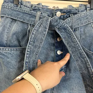 Free People Denim Paper Bag Skirt thumbnail 6