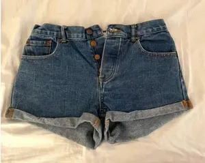 Forever 21 High Rise Button Fly Denim Shorts Size 25 thumbnail 1