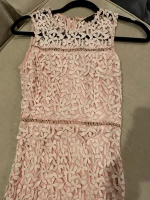 AQUA Pink Lace Mini Dress thumbnail 3