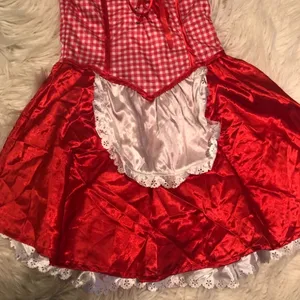 Red and White Gingham Costume Size XXS thumbnail 2
