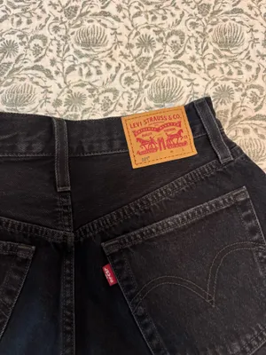 Black Distressed Levi’s Shorts Denim thumbnail 4