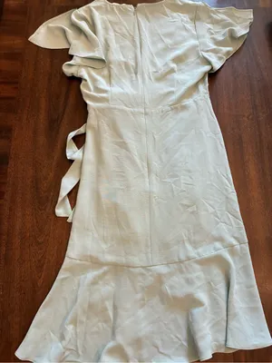Altar’d State Dress Small Wrap Dress Short Sleeve Mini Mint Green Tie thumbnail 3