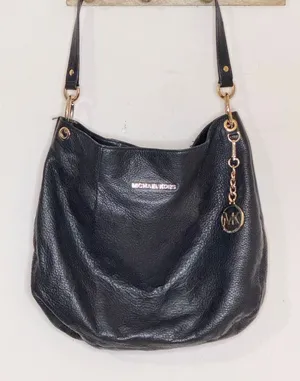 Michael Kors Classic Black Slouchy Leather Shoulder Bag thumbnail 1