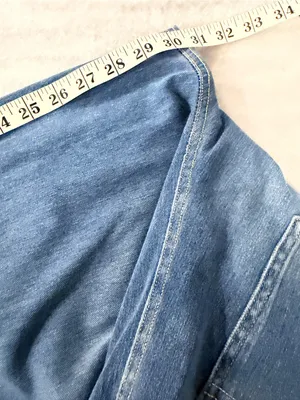 NWOT Halara Size 2X Pull On Wide Leg Jeans Blue Stretch Denim High Rise Regular thumbnail 10