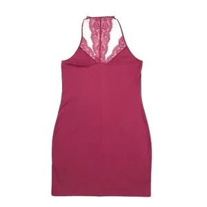 Express‎ Maroon Red Spaghetti Strap Lace Back Bodycon Dress Size Medium thumbnail 2