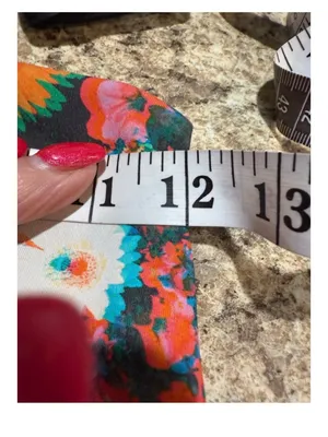 aerie Orange Multicolor Floral Leggings thumbnail 6