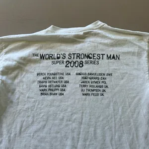 Vintage Y2K “World Strongest Man” Baby Tee thumbnail 5