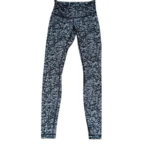 Lululemon Wunder Under Leggings‎ Pant III Womens Size 4 Iced Wave White Black thumbnail 3
