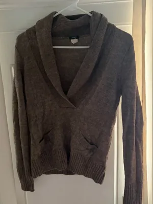 J Crew Brown Sweater Size M thumbnail 1
