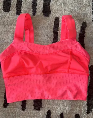 Lululemon Var-City Long Line Bra Electric Coral thumbnail 1