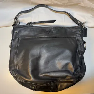 Coach Bag Black 'Zoe' E1032-F14706 Patent Leather Purse Hobo Shoulder Bag thumbnail 1