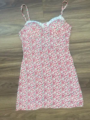 AUW Floral Lace Trim Corset Mini Dress 🌸 thumbnail 3