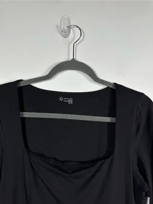 OFFLINE by Aerie Real Me Xtra Black Long Sleeve Jumpsuit Bodysuit Size XL‎ thumbnail 6