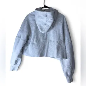 Lululemon Gray Half-Zip scuba Hoodie M/L thumbnail 2