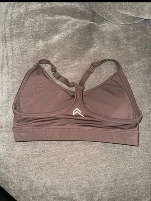 Oner Active Brown Strappy-Back Sports Bra thumbnail 2