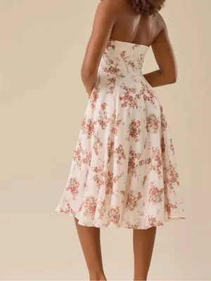 NEW Altar’d State Floral Halter Midi/Maxi Dress Size XL NWT thumbnail 2