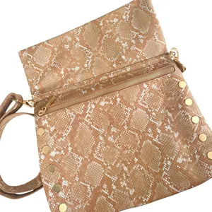 Like New Hammitt Leather VIP Convertible Bag Large Snakeskin Retail $475.00 thumbnail 12
