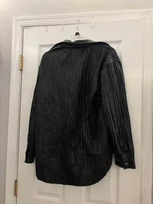 Leather jacket Black thumbnail 2