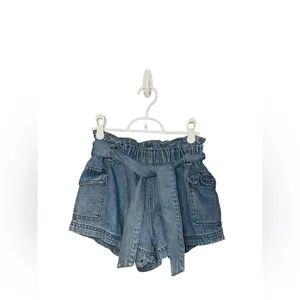 PacSun Paperbag Waist Denim‎ Shorts Size XS thumbnail 2