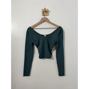 Lululemon Align Long Sleeve Shirt Green Jasper Sz 4 Athletic Pilates Crop Top thumbnail 3