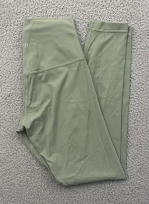 Lululemon Align High Rise Leggings Willow Green Athletic Athleisure Women 4 x 25 thumbnail 1