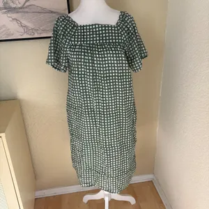 INDIA COLLECTION Emerson Fry Colette Dress In‎ Moss Gingham Size XS/S Cotton thumbnail 2